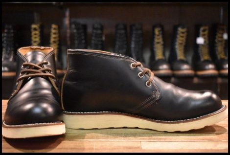 【8D 美品 18年】レッドウィング 9852 チャッカ ブラック クローンダイク 黒 アイリッシュセッター ブーツ redwing HOPESMORE