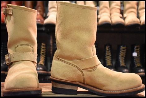 【8D 良品 16年】レッドウィング 8268 スエード エンジニア ホーソーンアビレーンラフアウト スチールトゥ ブーツ redwing HOPESMORE