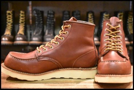 【6.5D 良品 08年】レッドウィング 9106 アイリッシュセッター 赤茶 レッド ブラウン モックトゥ 8875 ブーツ redwing HOPESMORE