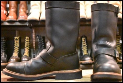 【7D 美品 11年】レッドウィング 8122 アイアンスミス エンジニア ブラック ハーネス 黒 キャップトゥ ブーツ redwing HOPESMORE