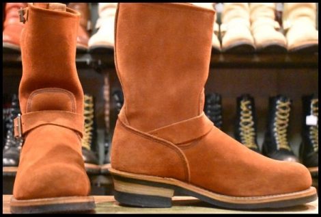 【8D 良品 05年】レッドウィング 8812 赤茶スエード エンジニア カッパー ラフアウト スチールトゥ ブーツ redwing HOPESMORE