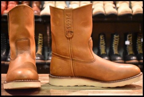 【8E 良品 13年】レッドウィング 866 ペコス 茶 オロイジナル プルオン クッションソール ブーツ redwing pecos HOPESMORE
