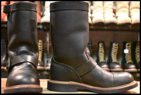 【7D 美品 11年】レッドウィング 8122 アイアンスミス エンジニア ブラック ハーネス 黒 キャップトゥ ブーツ redwing HOPESMORE
