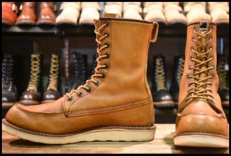 【9D 良品 11年】レッドウィング 877 ロング アイリッシュセッター 茶 オロイジナル 編み上げ レースアップ ブーツ redwing HOPESMORE