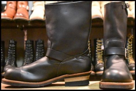 【10.5EE 未使用 13年】レッドウィング 2268 エンジニア 黒 ブラック スチールトゥ ブーツ redwing HOPESMORE