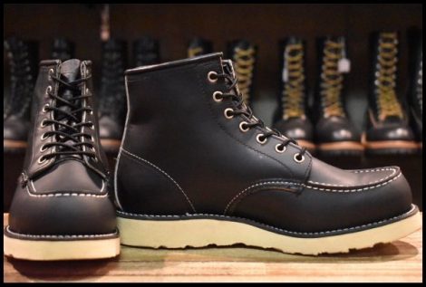 【7.5E 箱付 美品 犬タグ 香港返還モデル 98年】レッドウィング 8179 アイリッシュセッター 黒 ブラッククローム ブーツ redwing HOPESMORE