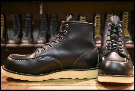 【9E 美品 羽タグ 00年】レッドウィング 8179 アイリッシュセッター 黒 ブラッククローム モック 8130 ブーツ redwing HOPESMORE