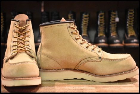 【7.5E 良品 11年】レッドウィング 8173 スエード アイリッシュセッター ホーソーン ラフアウト モックトゥ ブーツ redwing HOPESMORE