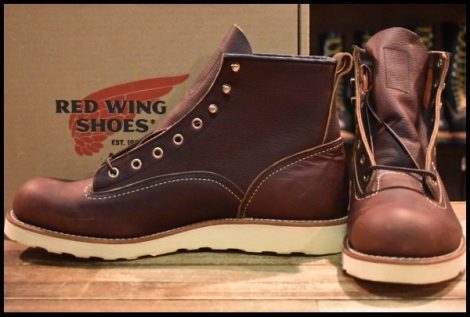 【10.5D 箱付 未使用 13年】レッドウィング 2906 ラインマン 茶 ダーク ブラウン ブライヤーオイルスリック ブーツ redwing HOPESMORE