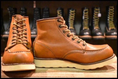 【6.5E 良品 羽タグ 98年】レッドウィング 875 アイリッシュセッター 茶 オロイジナル モック 編み上げ ブーツ redwing HOPESMORE