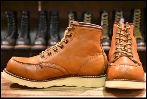 【6.5E 良品 羽タグ 98年】レッドウィング 875 アイリッシュセッター 茶 オロイジナル モック 編み上げ ブーツ redwing HOPESMORE