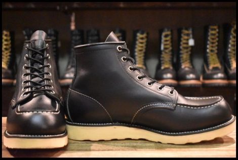 【9E 美品 羽タグ 00年】レッドウィング 8179 アイリッシュセッター 黒 ブラッククローム モック 8130 ブーツ redwing HOPESMORE