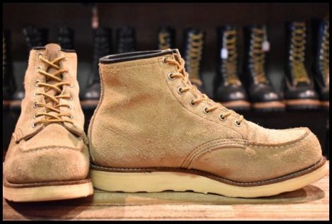 【9E 良品 犬タグ】レッドウィング 8173 スエード アイリッシュセッター タン ラフアウト ブーツ redwing HOPESMORE