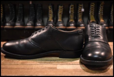 【8.5D 美品 15年】レッドウィング 9089 Mil-1 ミルワン サドル オックスフォード ブラックフェザーストーン ブーツ redwing HOPESMORE