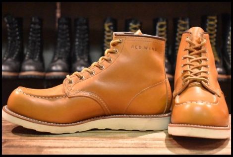 【10.5D 美品 17年】レッドウィング 9875 アイリッシュセッター ゴールドラセット モックトゥ レースアップ ブーツ redwing HOPESMORE