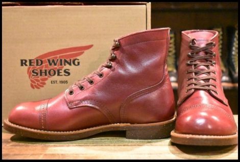 【8.5D 箱付 美品 16年】レッドウィング 8012 アイアンレンジ マンソン バーガンディ セトラー キャップトゥブーツ redwing HOPESMORE