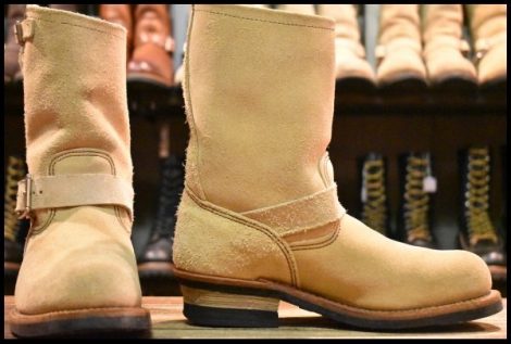 【7EE 良品 15年】レッドウィング 8268 スエード エンジニア ホーソーンアビレーンラフアウト スチールトゥ ブーツ redwing HOPESMORE