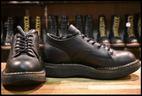 【8.5E 箱付 良品】WHITE’S ホワイツ ノースウエスト オックスフォード 300NWLTT-CB ブラック 短靴 ブーツ HOPESMORE