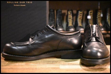 【9 箱付 未使用】Rolling dub trio ローリングダブトリオ コペンロー RDT-A19 オールブラックホース 黒 ブーツ HOPESMORE