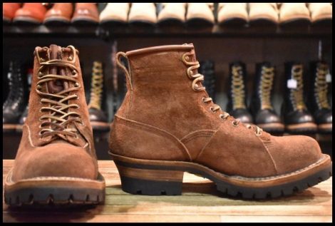 【7.5E 美品】WHITE’S ホワイツ スモークジャンパーLTT ディストレスド ラフアウト 6インチハイト ブーツ ビブラム100シングル HOPESMORE