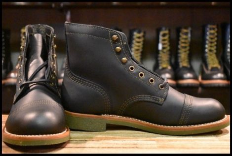 【9D 未使用 19年】レッドウィング 4331 アイアンレンジャー 黒 ブラック ハーネス キャップトゥ ブーツ 8084 redwing HOPESMORE