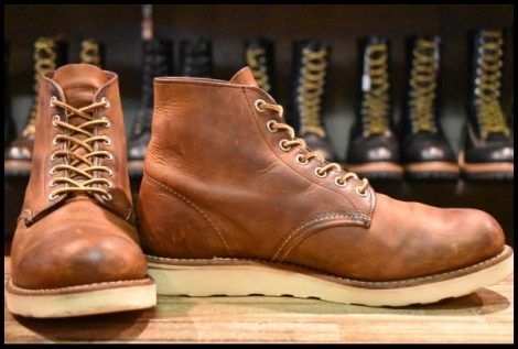 【8.5D 良品 11年】レッドウィング 9111 アイリッシュセッター 茶 カッパー ラフ＆タフ プレーントゥ 編み上げ ブーツ redwing HOPESMORE