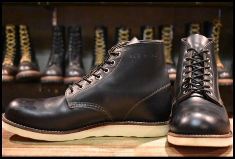 【9.5D 良品 17年】レッドウィング 9870 アイリッシュセッター ブラック クローンダイク プレーントゥ 黒 ブーツ redwing HOPESMORE
