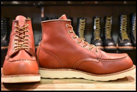 【10E 良品 犬タグ復刻 21年】レッドウィング 8875 アイリッシュセッター 赤茶 オロラセット モックトゥ ブーツ redwing HOPESMORE