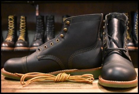 【9D 未使用 19年】レッドウィング 4331 アイアンレンジャー 黒 ブラック ハーネス キャップトゥ ブーツ 8084 redwing HOPESMORE