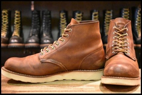 【8.5D 良品 11年】レッドウィング 9111 アイリッシュセッター 茶 カッパー ラフ＆タフ プレーントゥ 編み上げ ブーツ redwing HOPESMORE