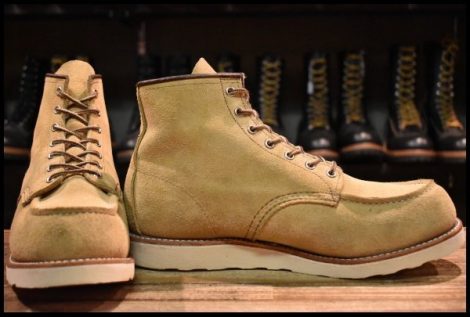 【11D 箱付 美品 25年】レッドウィング 8833 スエード アイリッシュセッター ホーソーン ラフアウト モック ブーツ redwing HOPESMORE