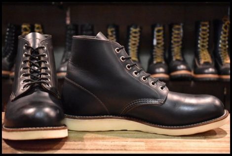 【9.5D 良品 17年】レッドウィング 9870 アイリッシュセッター ブラック クローンダイク プレーントゥ 黒 ブーツ redwing HOPESMORE