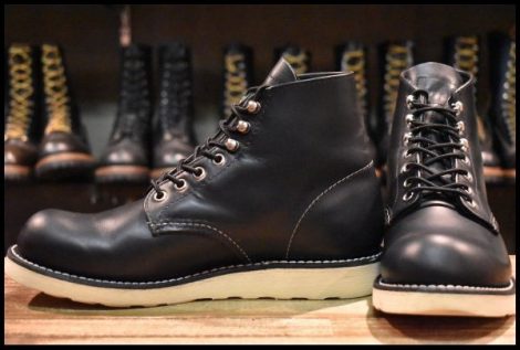 【7.5D 良品 犬タグ復刻 19年】レッドウィング 8165 アイリッシュセッター 黒 ブラッククローム プレーントゥ ブーツ redwing HOPESMORE