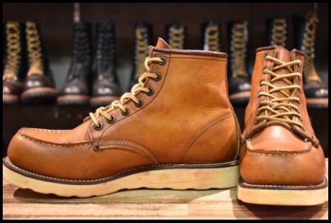 【8D 良品 サイド羽タグ】レッドウィング 875 アイリッシュセッター 茶 オロイジナル モックトゥ ブーツ redwing HOPESMORE