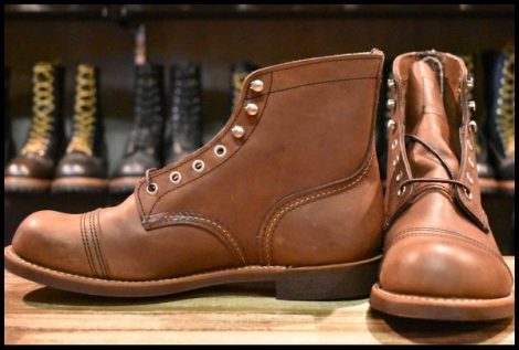 【8.5D 未使用 21年】レッドウィング 8111 アイアンレンジャー アンバー ハーネス キャップトゥ ブラウン ブーツ redwing HOPESMORE