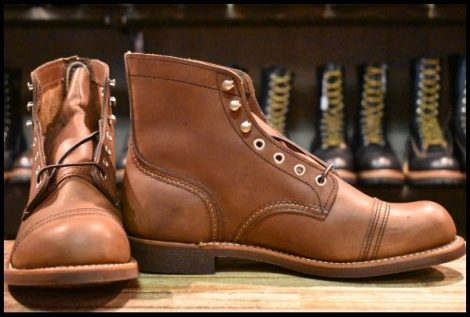 【8.5D 未使用 21年】レッドウィング 8111 アイアンレンジャー アンバー ハーネス キャップトゥ ブラウン ブーツ redwing HOPESMORE