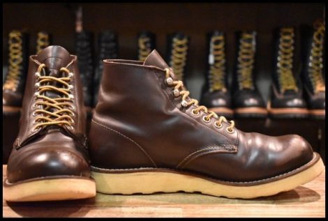 【7D 良品 羽タグ】レッドウィング 8160 アイリッシュセッター ガラスレザー ブラウン 茶 レースアップ ブーツ redwing HOPESMORE