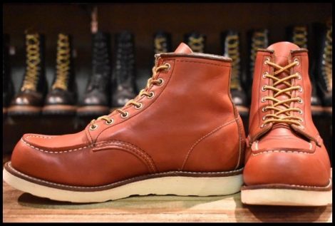 【8.5E 良品 犬タグ復刻 19年】レッドウィング 8875 アイリッシュセッター 赤茶 オロラセット モックトゥ ブーツ redwing HOPESMORE