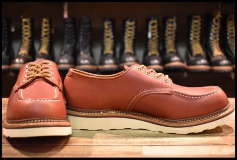 【8D 美品 19年】レッドウィング 8103 オックスフォード 赤茶 オロラセット モックトゥ ローカット 短靴 ブーツ redwing HOPESMORE