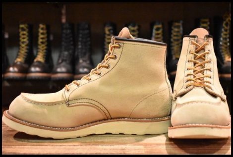 【10E 良品 10年】レッドウィング 8173 スエード アイリッシュセッター ラフアウト モックトゥ 編み上げ ブーツ redwing HOPESMORE