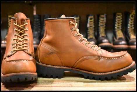 【9D 良品 08年】レッドウィング 8147 アイリッシュセッター オロイジナル ラグソール ビブラム モックトゥ ブーツ redwing HOPESMORE
