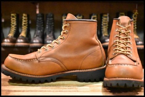 【9D 良品 08年】レッドウィング 8147 アイリッシュセッター オロイジナル ラグソール ビブラム モックトゥ ブーツ redwing HOPESMORE