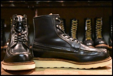 【10E 美品 50周年モデル 犬タグ】レッドウィング 1952 アイリッシュセッター 黒 ブラッククローム ブーツ redwing HOPESMORE