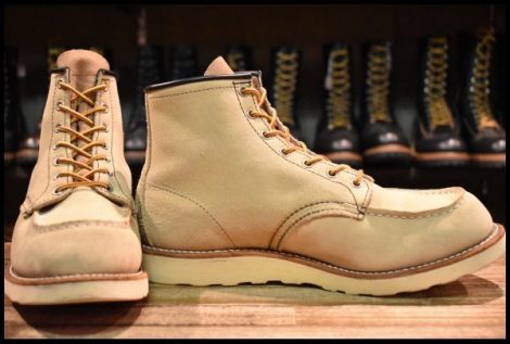 【10E 良品 10年】レッドウィング 8173 スエード アイリッシュセッター ラフアウト モックトゥ 編み上げ ブーツ redwing HOPESMORE