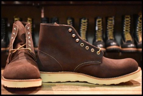 【10D 箱付 未使用 11年】レッドウィング 8164 スエード アイリッシュセッター 茶 ジャワ ミュールスキナー ブーツ redwing HOPESMORE