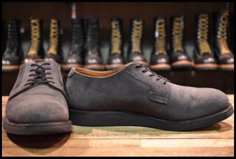 【9.5D 美品 BEAMS別注 13年】レッドウィング 9110 ネイビースエード オックスフォード ラフアウト ブーツ ビームス redwing HOPESMORE