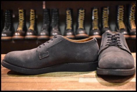 【9.5D 美品 BEAMS別注 13年】レッドウィング 9110 ネイビースエード オックスフォード ラフアウト ブーツ ビームス redwing HOPESMORE