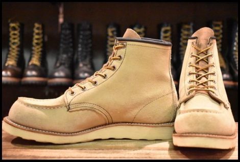 【8.5E 良品 10年】レッドウィング 8173 スエード アイリッシュセッター ラフアウト モックトゥ 編み上げ ブーツ redwing HOPESMORE