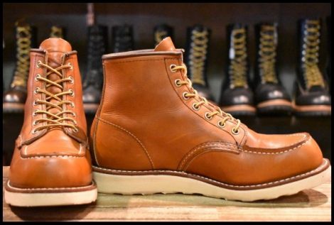 【7.5E 箱付 美品 22年】レッドウィング 875 アイリッシュセッター 茶 オロレガシー モック レースアップ ブーツ redwing HOPESMORE