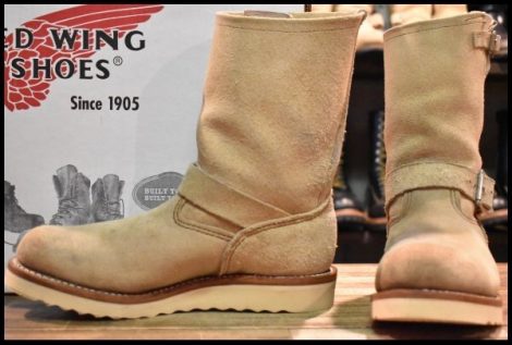 【7.5D 箱付 良品 08年 カスタム】レッドウィング 8268 スエード エンジニア ホーソーンアビレーンラフアウト ブーツ redwing HOPESMORE